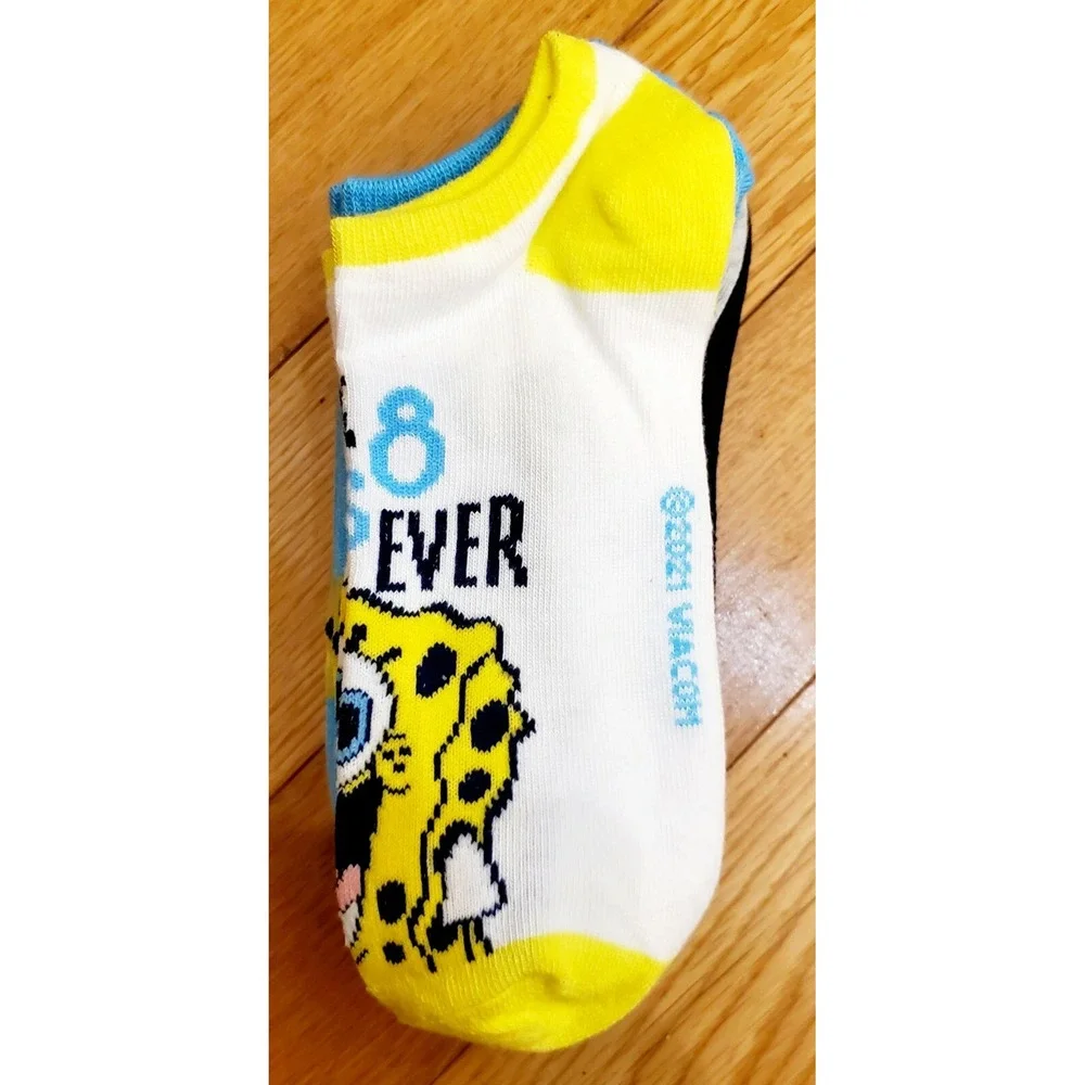SpongeBob SquarePants Hanukkah No Show Socks 5 Pairs New‎ Kidcore